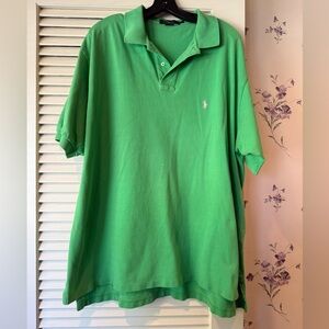 Polo by Ralph Lauren Short Sleeve Green Polo in Size XXL in Excellent Condition
